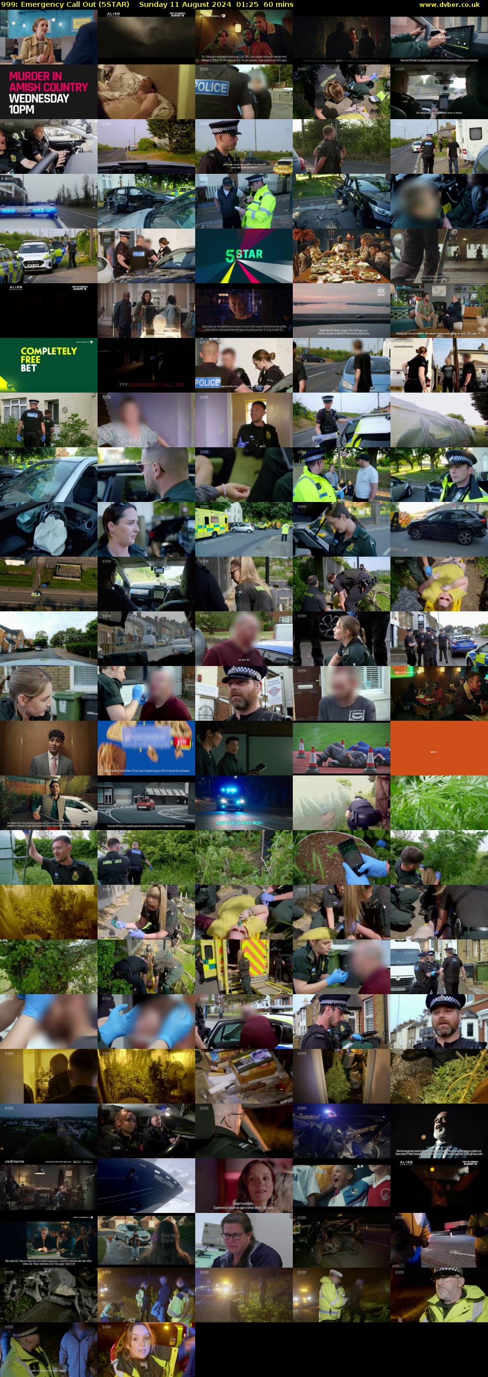 999: Emergency Call Out (5STAR) Sunday 11 August 2024 01:25 - 02:25