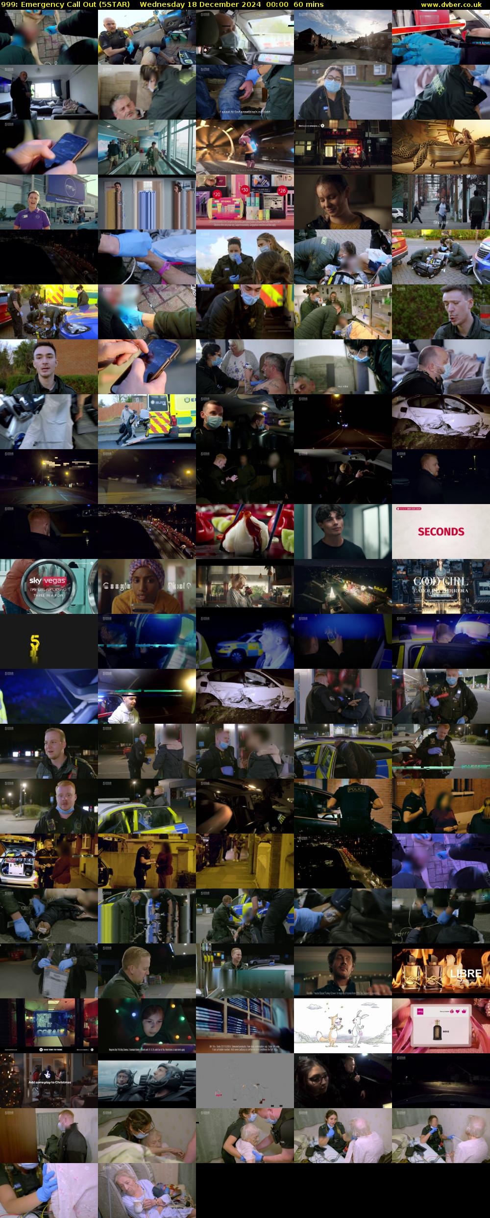 999: Emergency Call Out (5STAR) Wednesday 18 December 2024 00:00 - 01:00