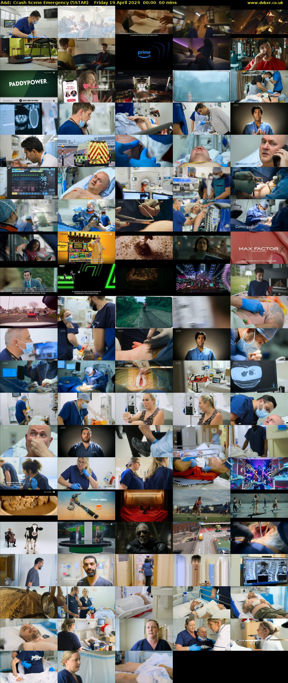 A&E: Crash Scene Emergency (5STAR) Friday 19 April 2024 00:00 - 01:00