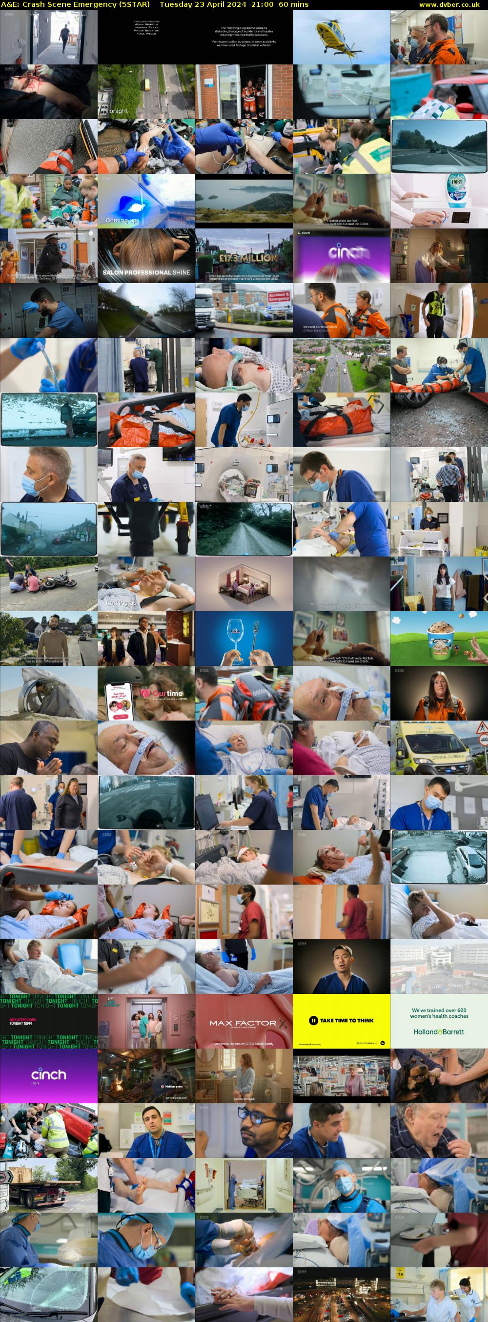 A&E: Crash Scene Emergency (5STAR) Tuesday 23 April 2024 21:00 - 22:00