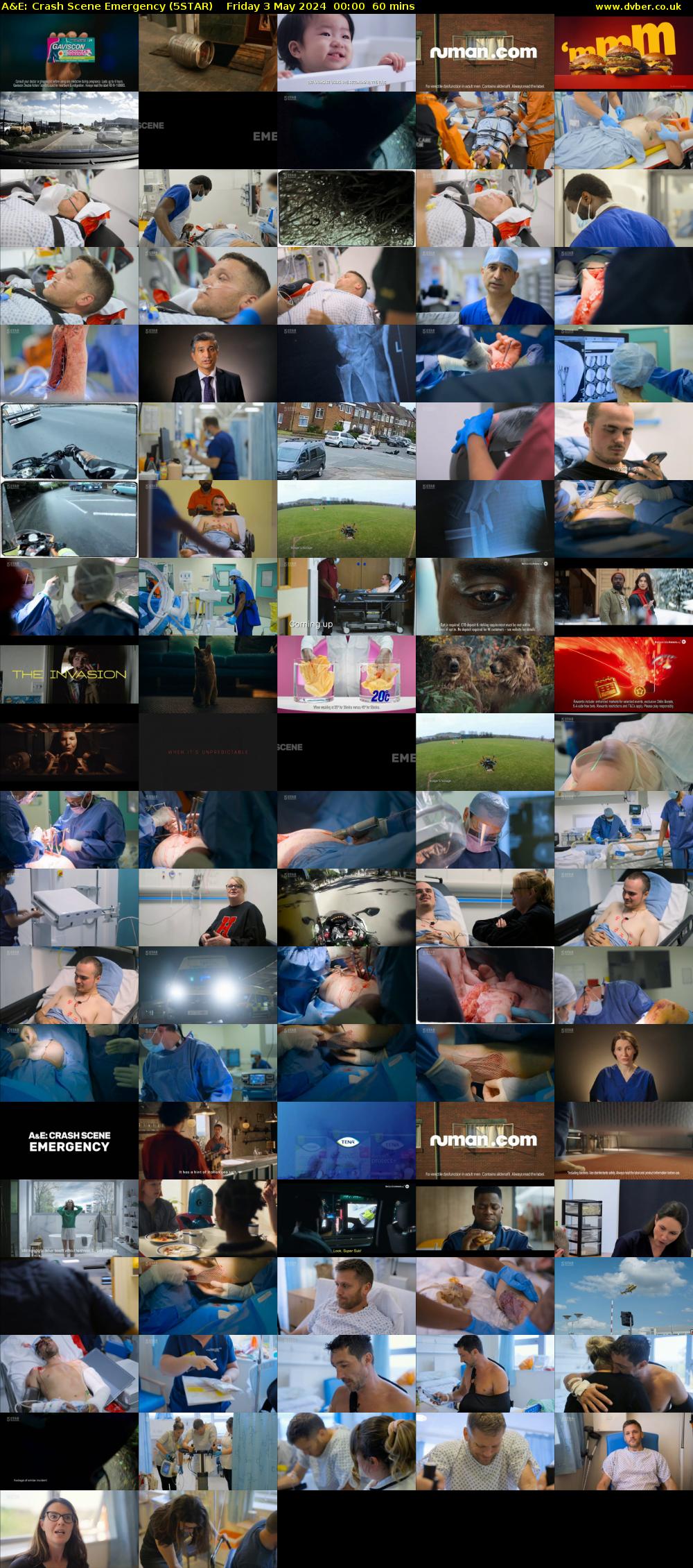 A&E: Crash Scene Emergency (5STAR) Friday 3 May 2024 00:00 - 01:00
