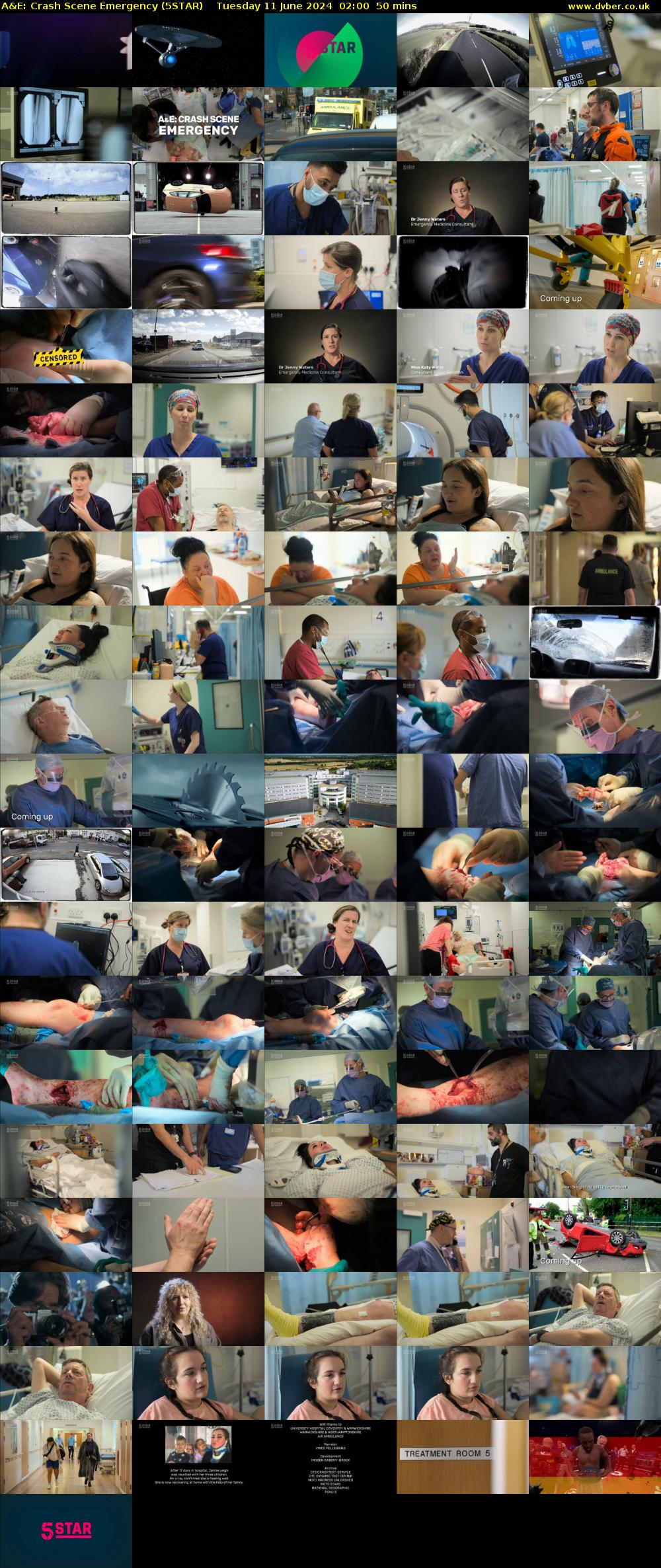 A&E: Crash Scene Emergency (5STAR) Tuesday 11 June 2024 02:00 - 02:50