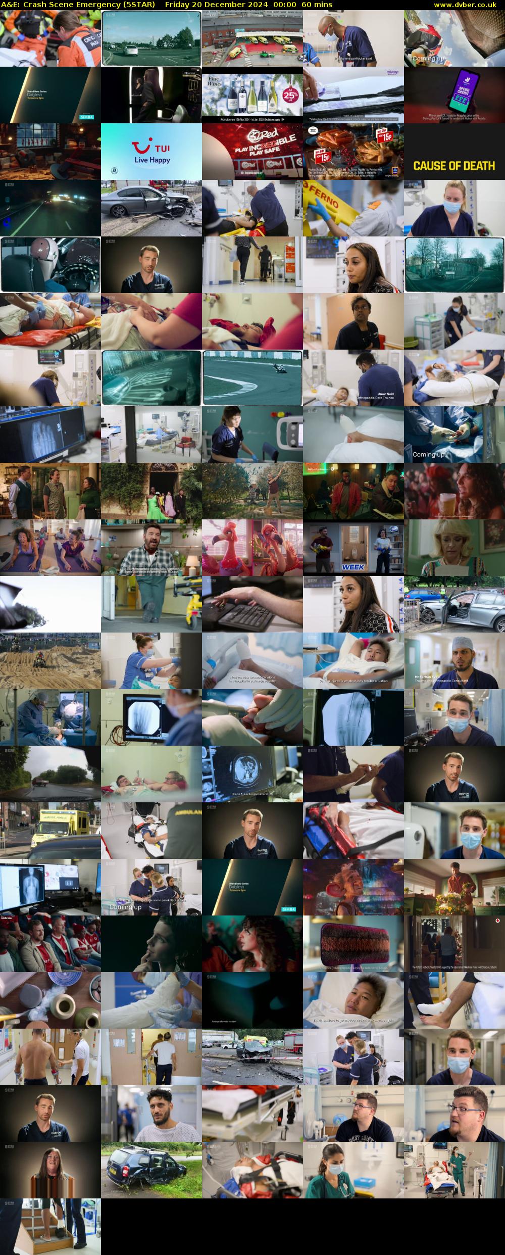 A&E: Crash Scene Emergency (5STAR) Friday 20 December 2024 00:00 - 01:00