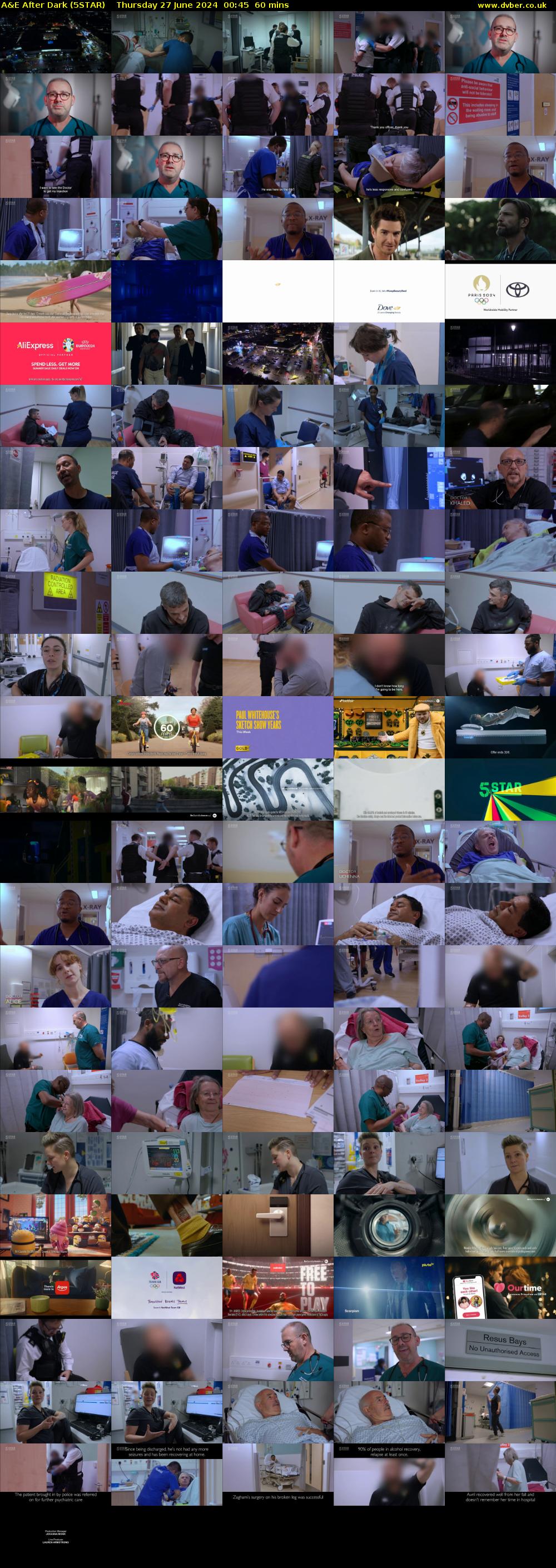 A&E After Dark (5STAR) Thursday 27 June 2024 00:45 - 01:45