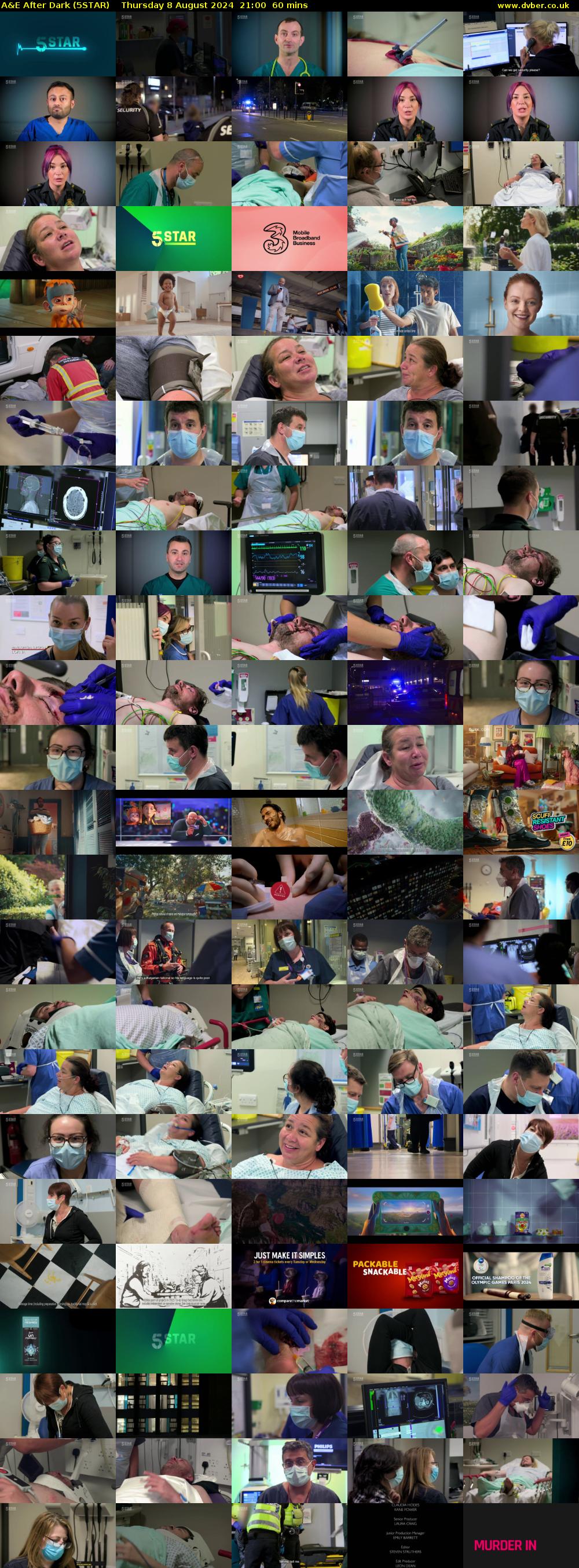 A&E After Dark (5STAR) Thursday 8 August 2024 21:00 - 22:00