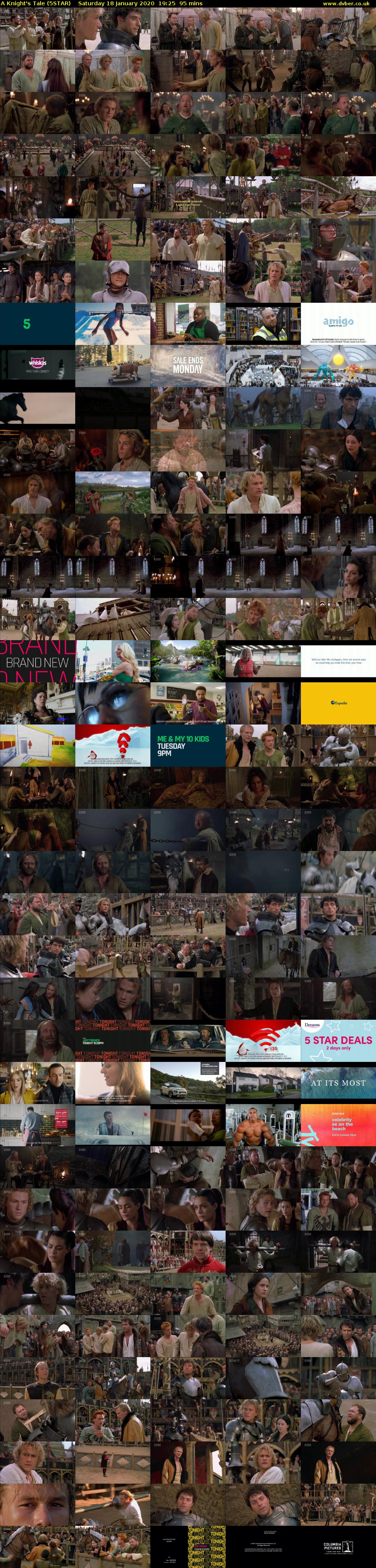A Knight's Tale (5STAR) Saturday 18 January 2020 19:25 - 21:00