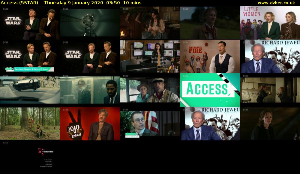 Access (5STAR) Thursday 9 January 2020 03:50 - 04:00