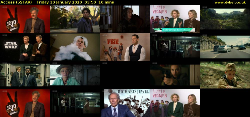 Access (5STAR) Friday 10 January 2020 03:50 - 04:00