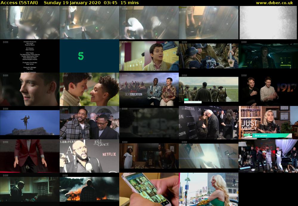 Access (5STAR) Sunday 19 January 2020 03:45 - 04:00