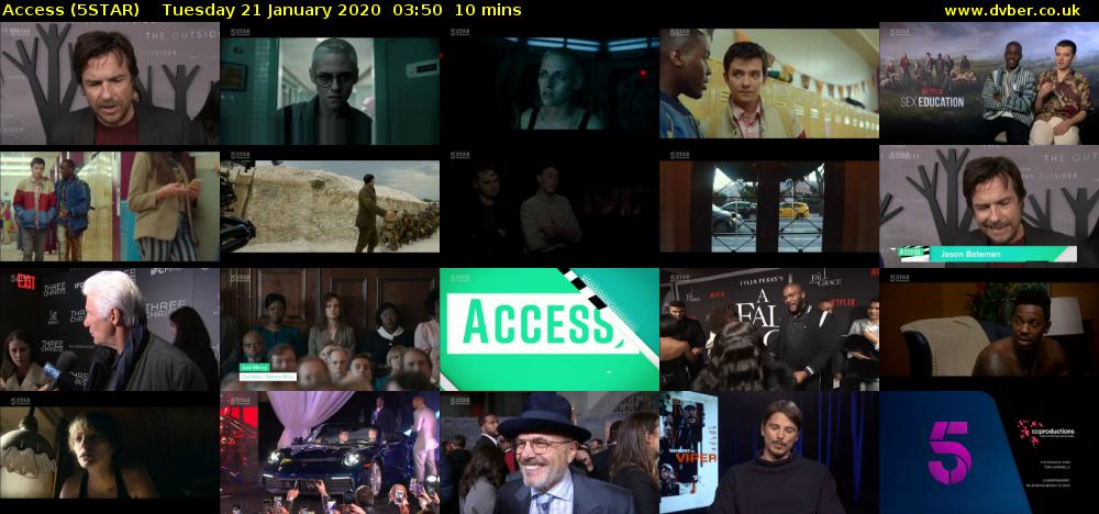 Access (5STAR) Tuesday 21 January 2020 03:50 - 04:00
