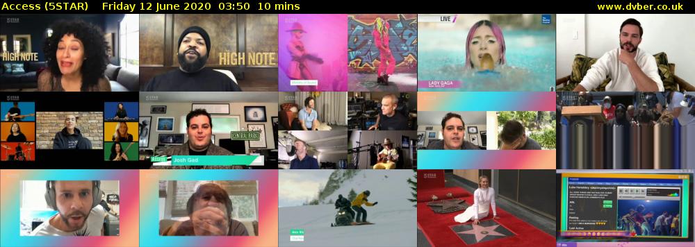 Access (5STAR) Friday 12 June 2020 03:50 - 04:00