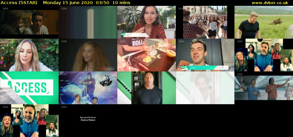 Access (5STAR) Monday 15 June 2020 03:50 - 04:00