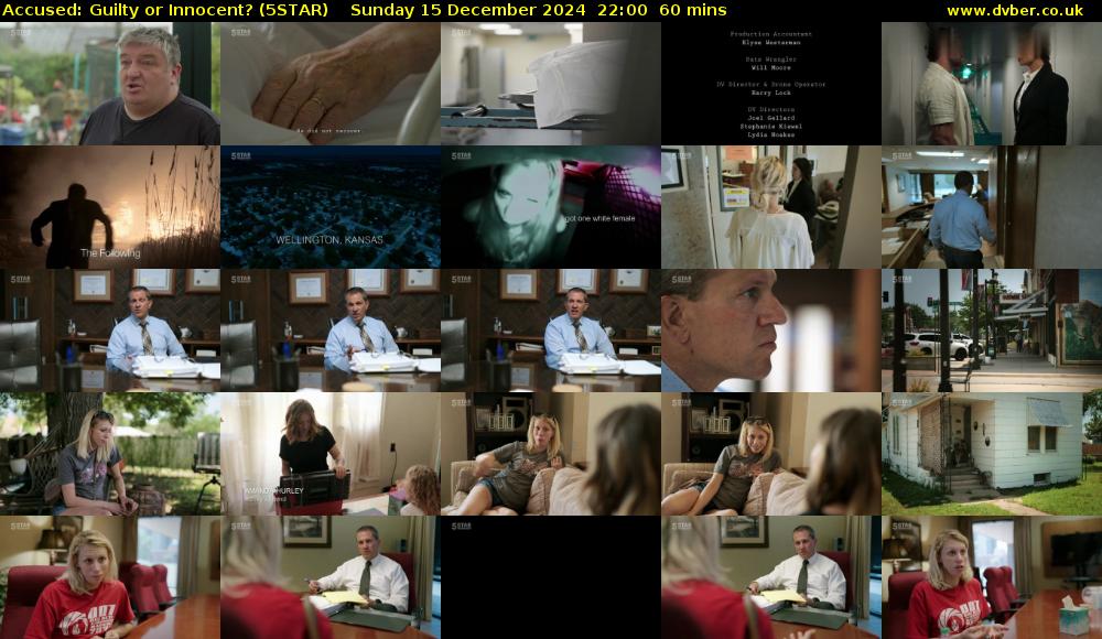 Accused: Guilty or Innocent? (5STAR) Sunday 15 December 2024 22:00 - 23:00