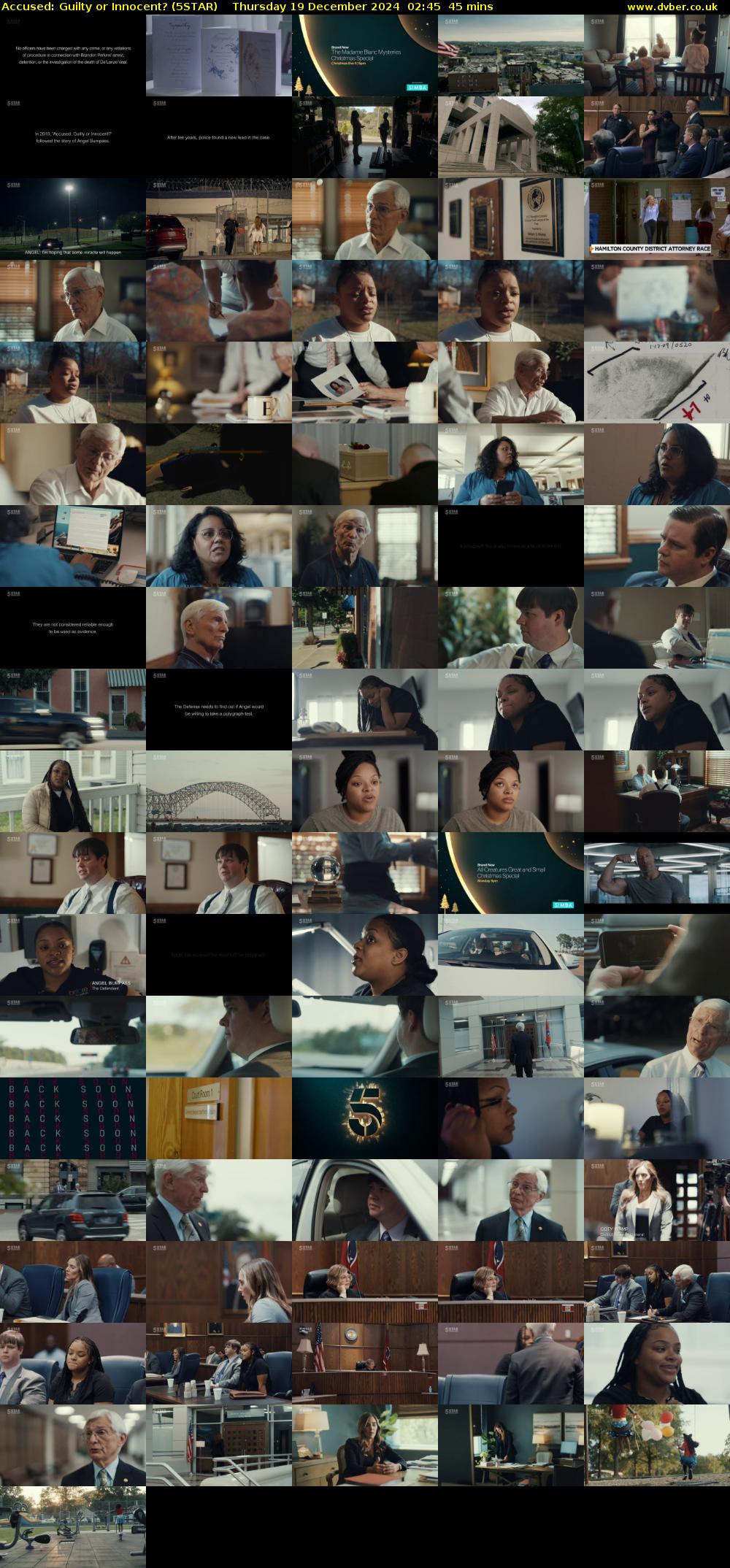 Accused: Guilty or Innocent? (5STAR) Thursday 19 December 2024 02:45 - 03:30