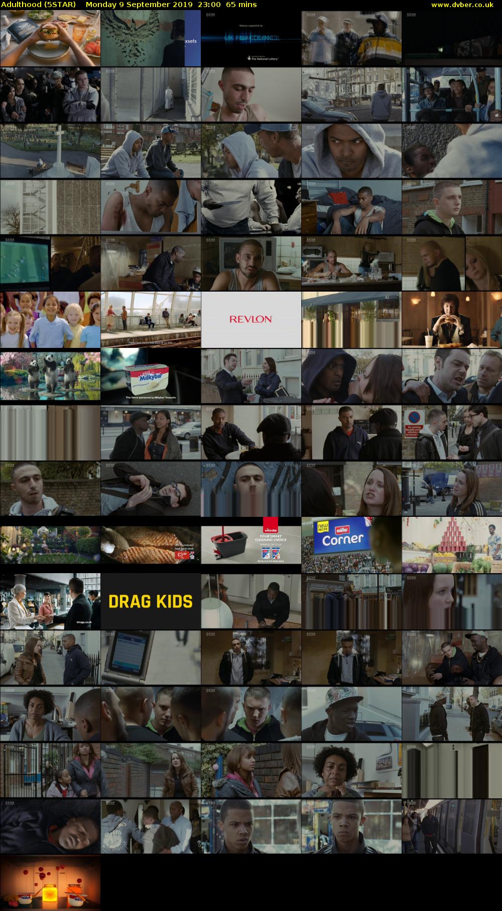 Adulthood (5STAR) Monday 9 September 2019 23:00 - 00:05