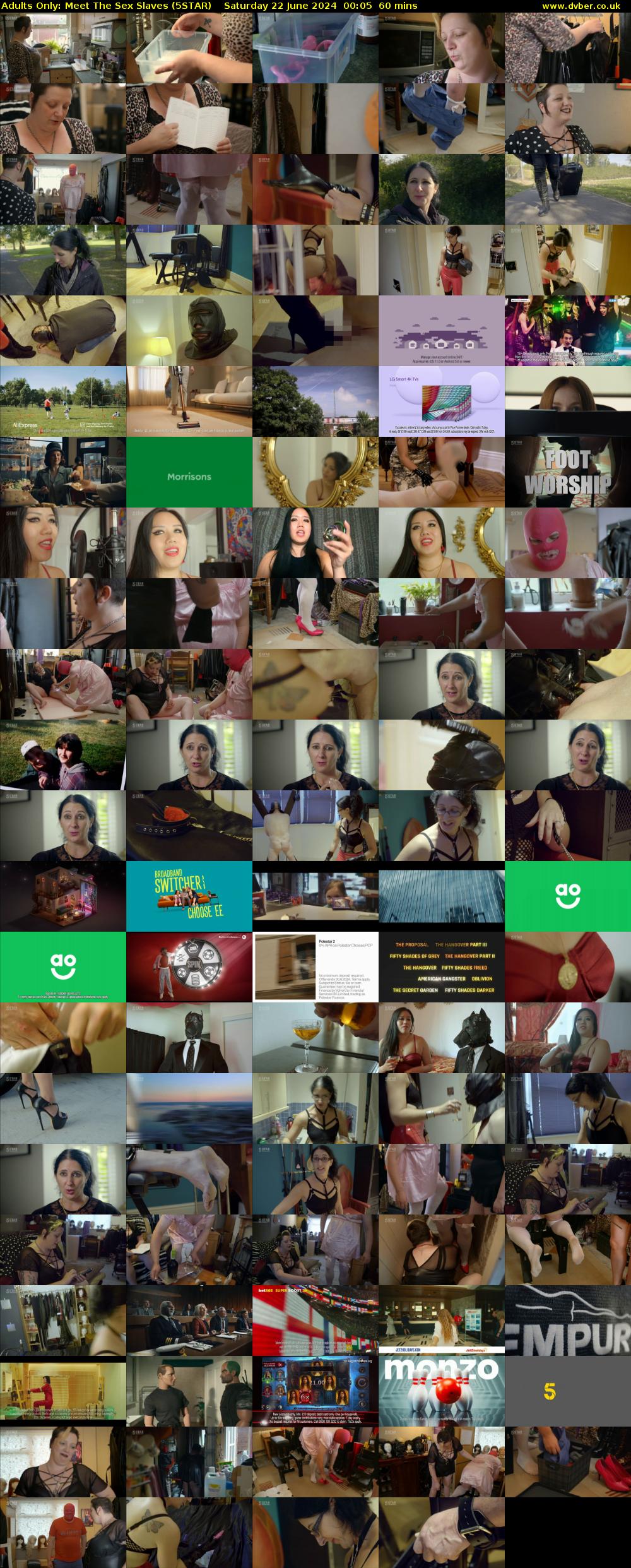 Adults Only: Meet The Sex Slaves (5STAR) Saturday 22 June 2024 00:05 - 01:05