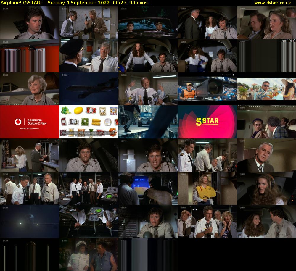 Airplane! (5STAR) Sunday 4 September 2022 00:25 - 01:05