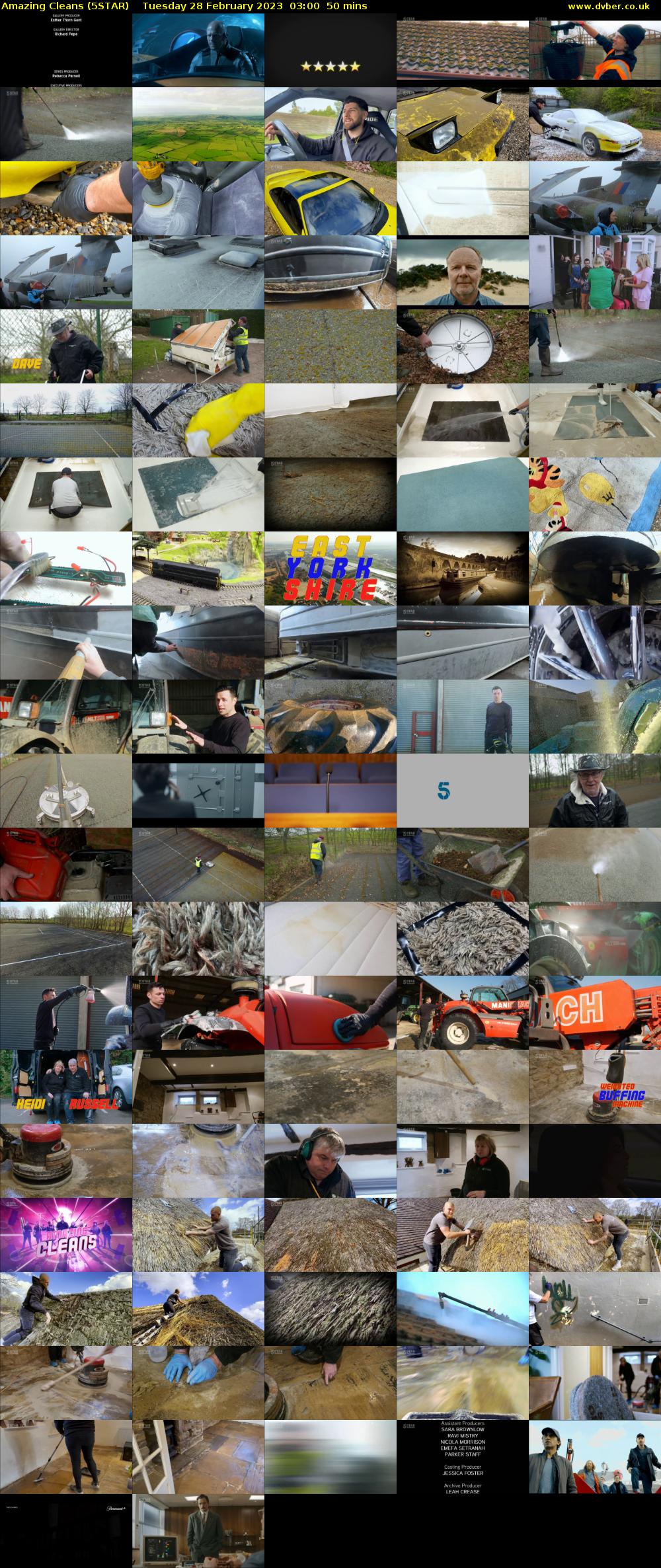 Amazing Cleans (5STAR) Tuesday 28 February 2023 03:00 - 03:50