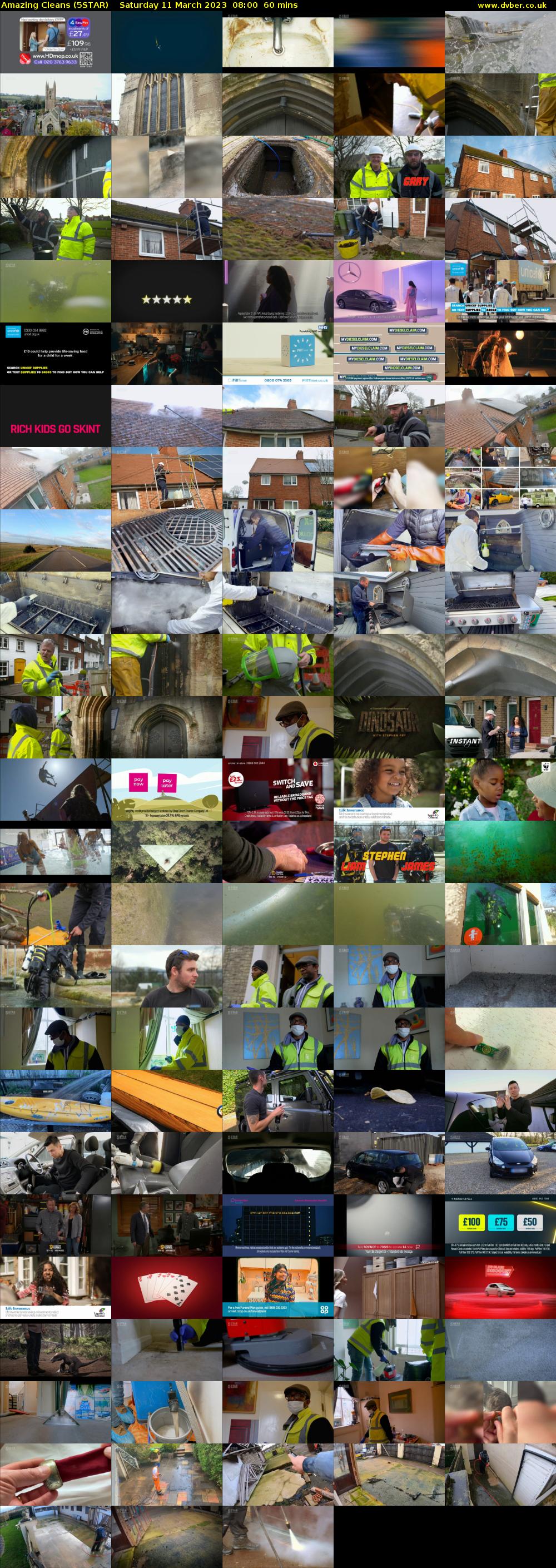 Amazing Cleans (5STAR) Saturday 11 March 2023 08:00 - 09:00