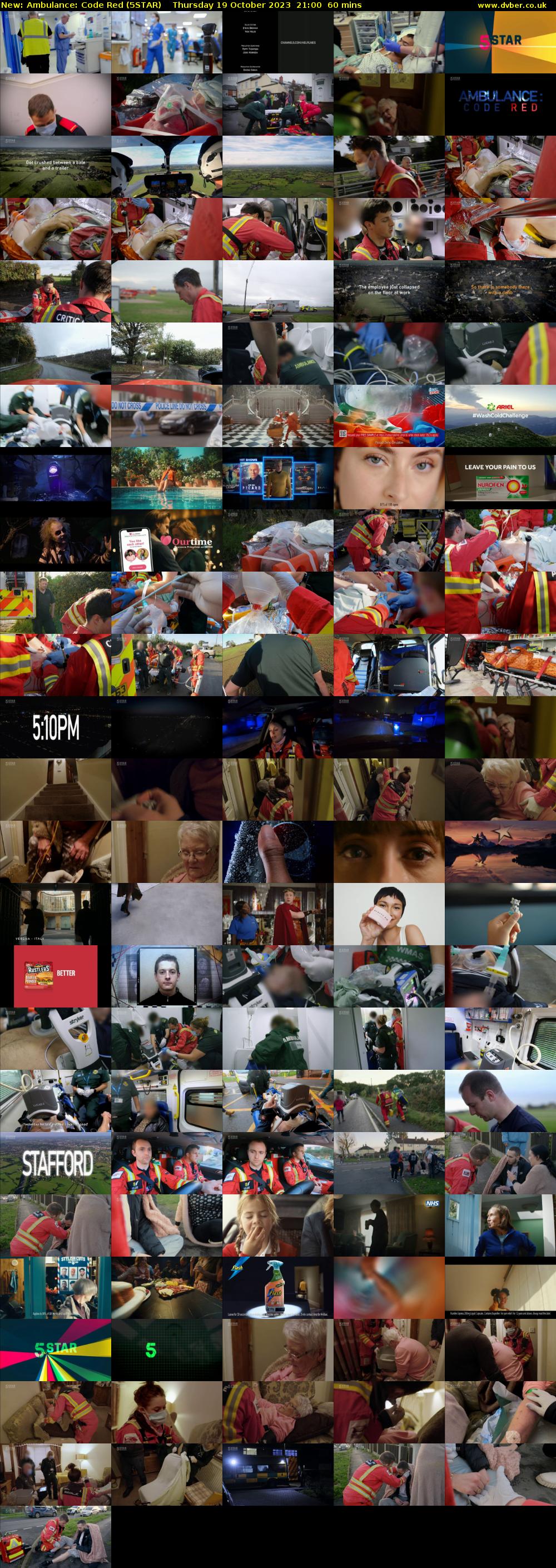 Ambulance: Code Red (5STAR) Thursday 19 October 2023 21:00 - 22:00