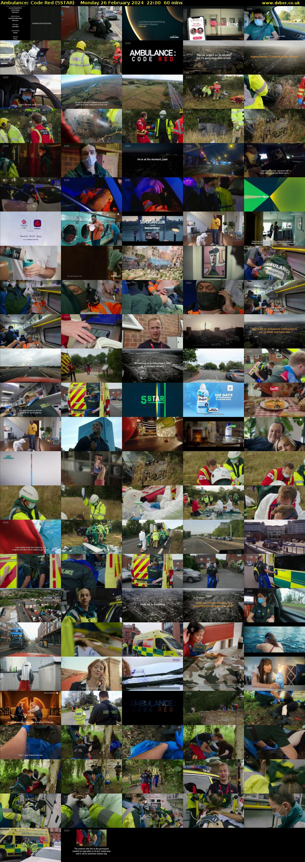Ambulance: Code Red (5STAR) Monday 26 February 2024 22:00 - 23:00