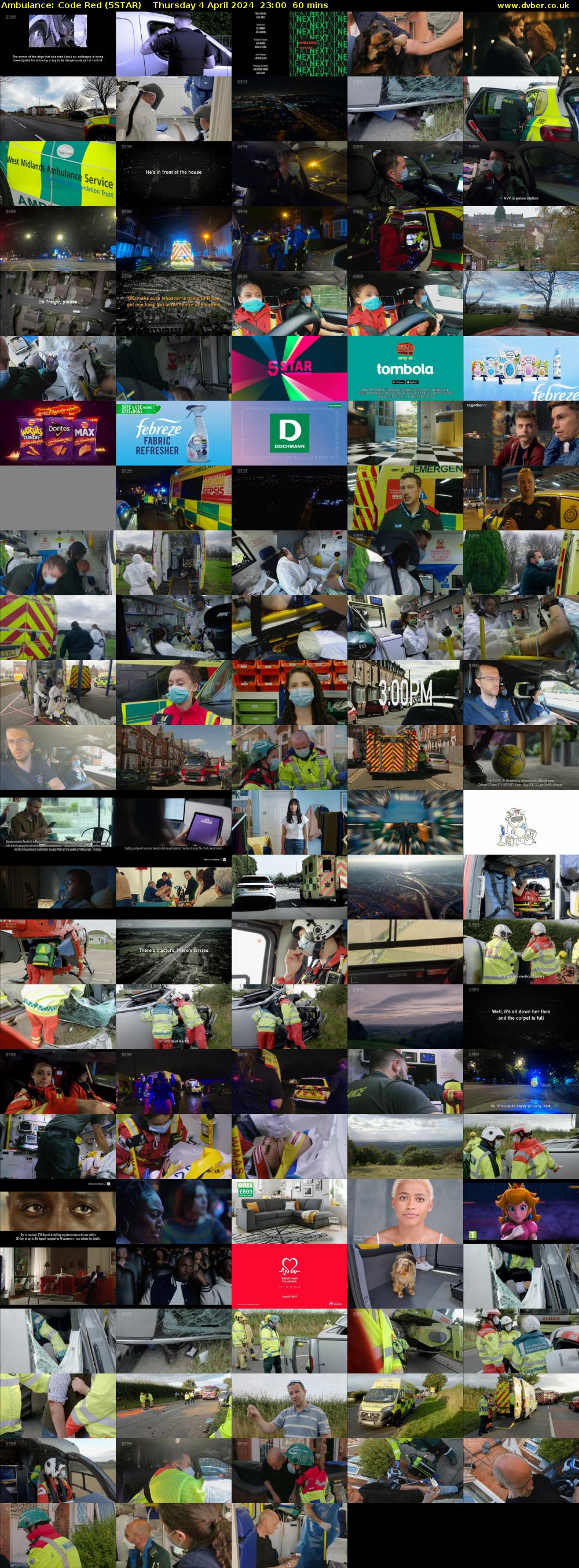 Ambulance: Code Red (5STAR) Thursday 4 April 2024 23:00 - 00:00
