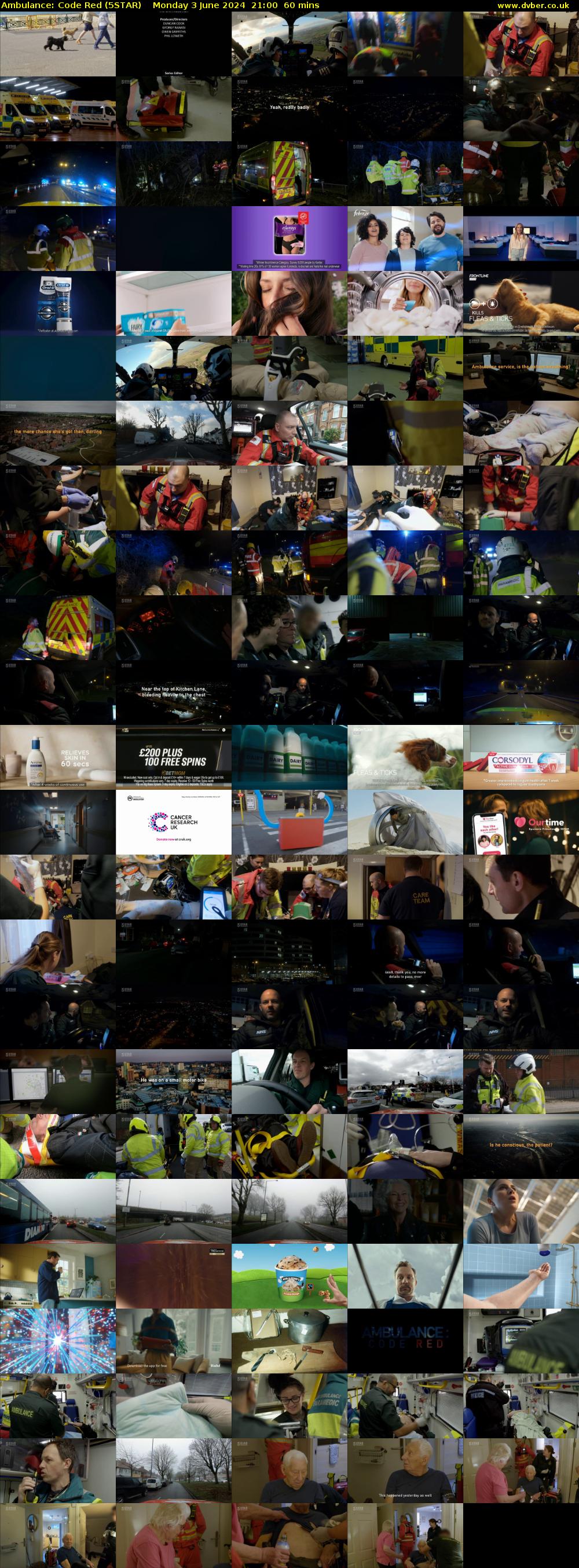 Ambulance: Code Red (5STAR) Monday 3 June 2024 21:00 - 22:00