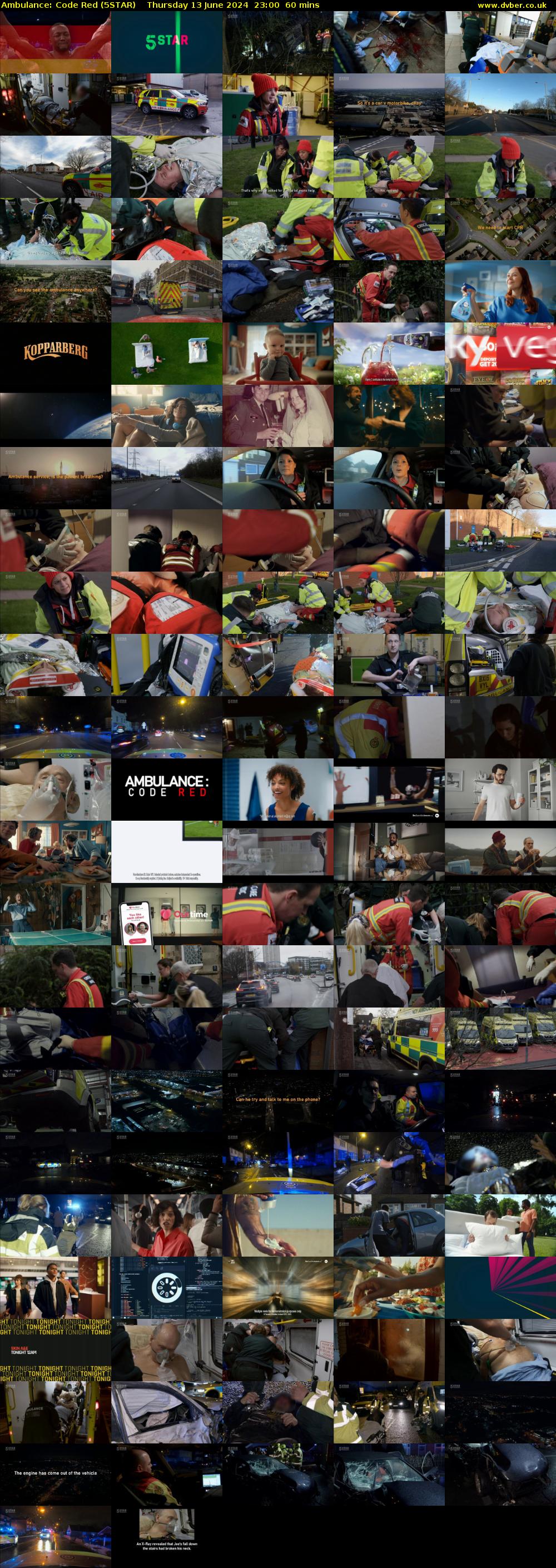 Ambulance: Code Red (5STAR) Thursday 13 June 2024 23:00 - 00:00