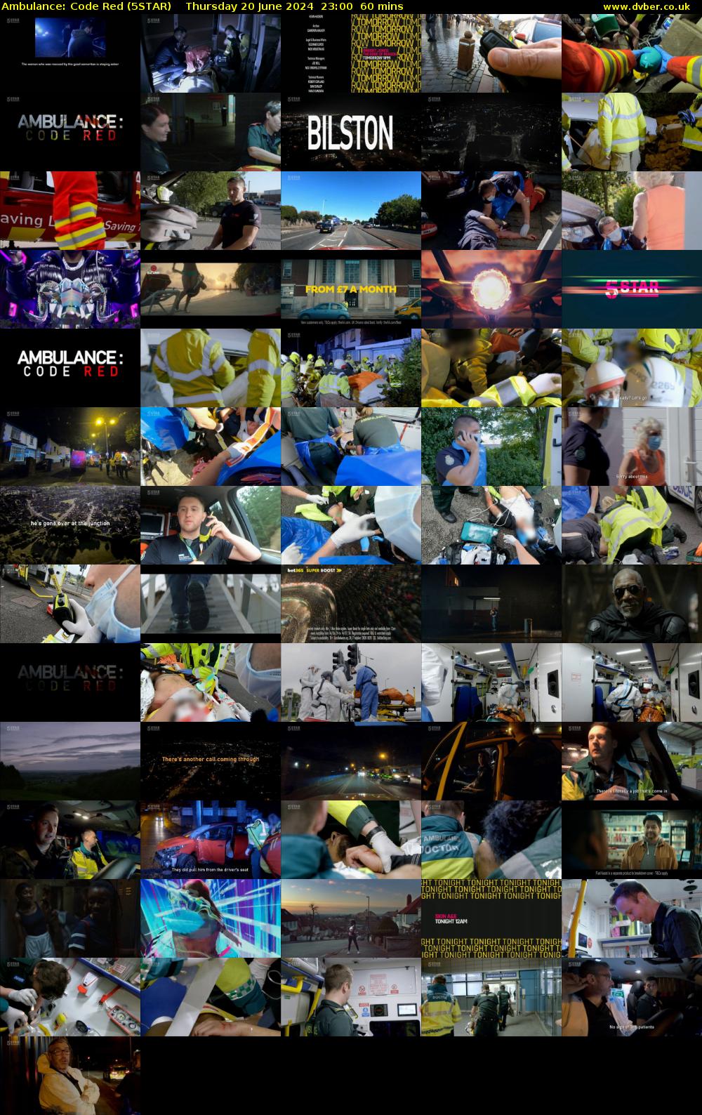 Ambulance: Code Red (5STAR) Thursday 20 June 2024 23:00 - 00:00