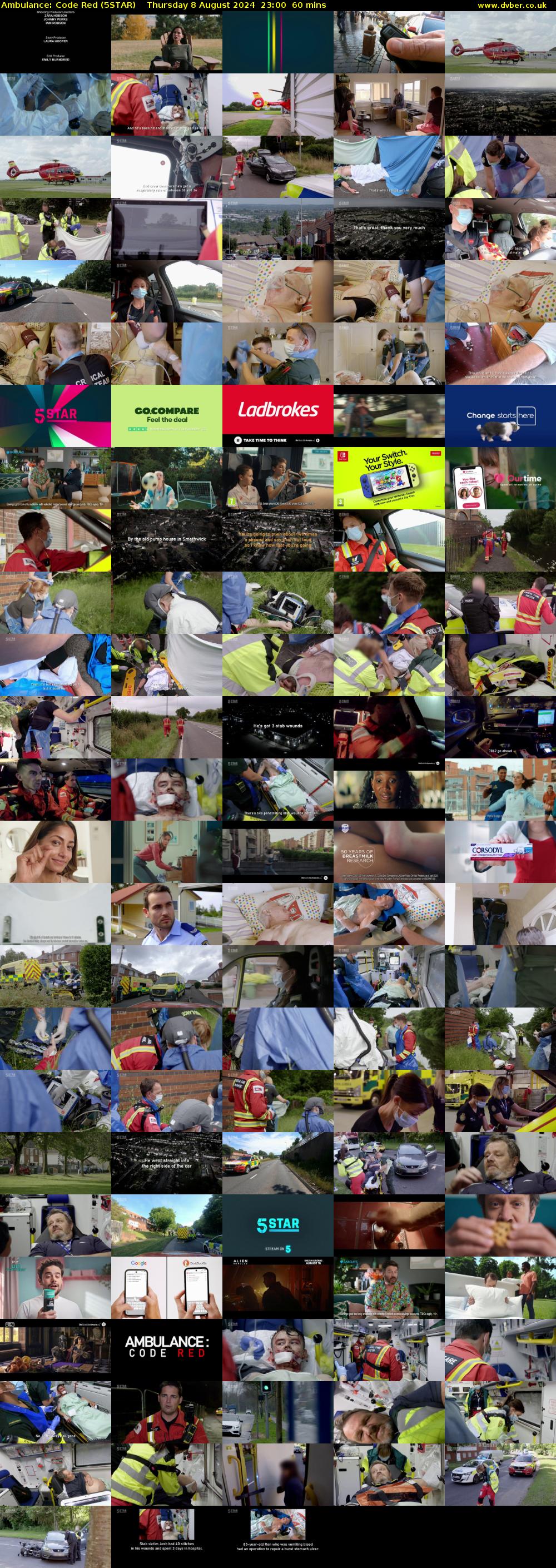 Ambulance: Code Red (5STAR) Thursday 8 August 2024 23:00 - 00:00