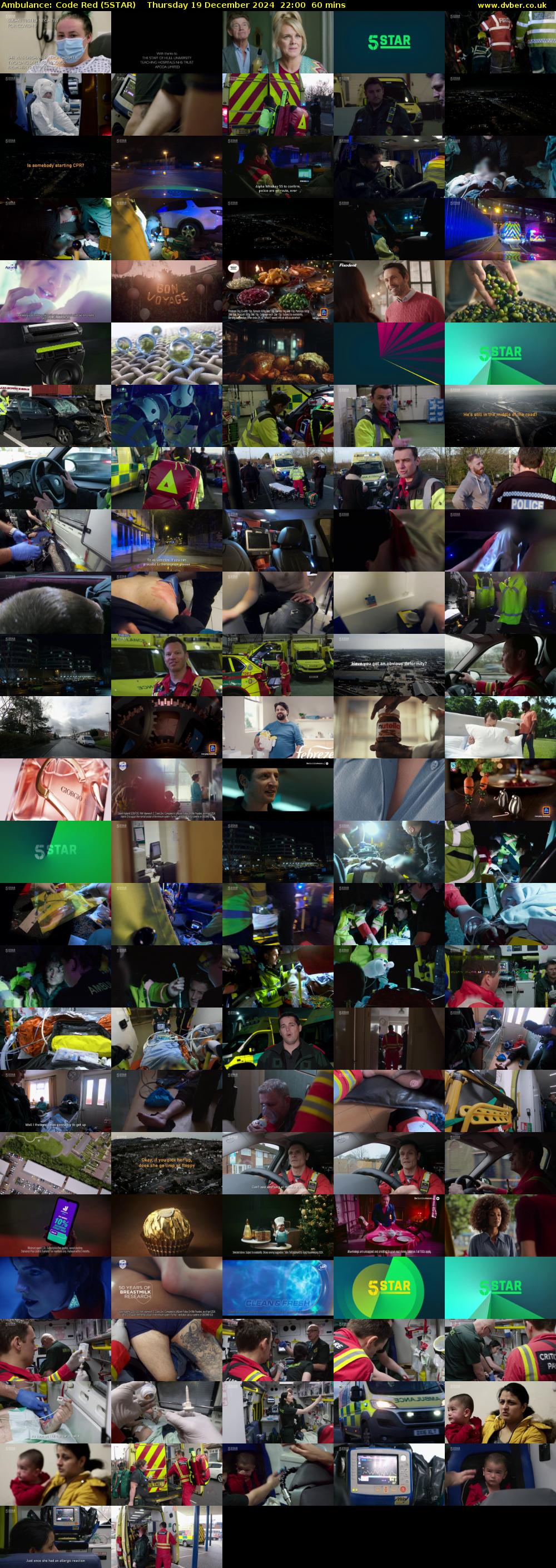 Ambulance: Code Red (5STAR) Thursday 19 December 2024 22:00 - 23:00