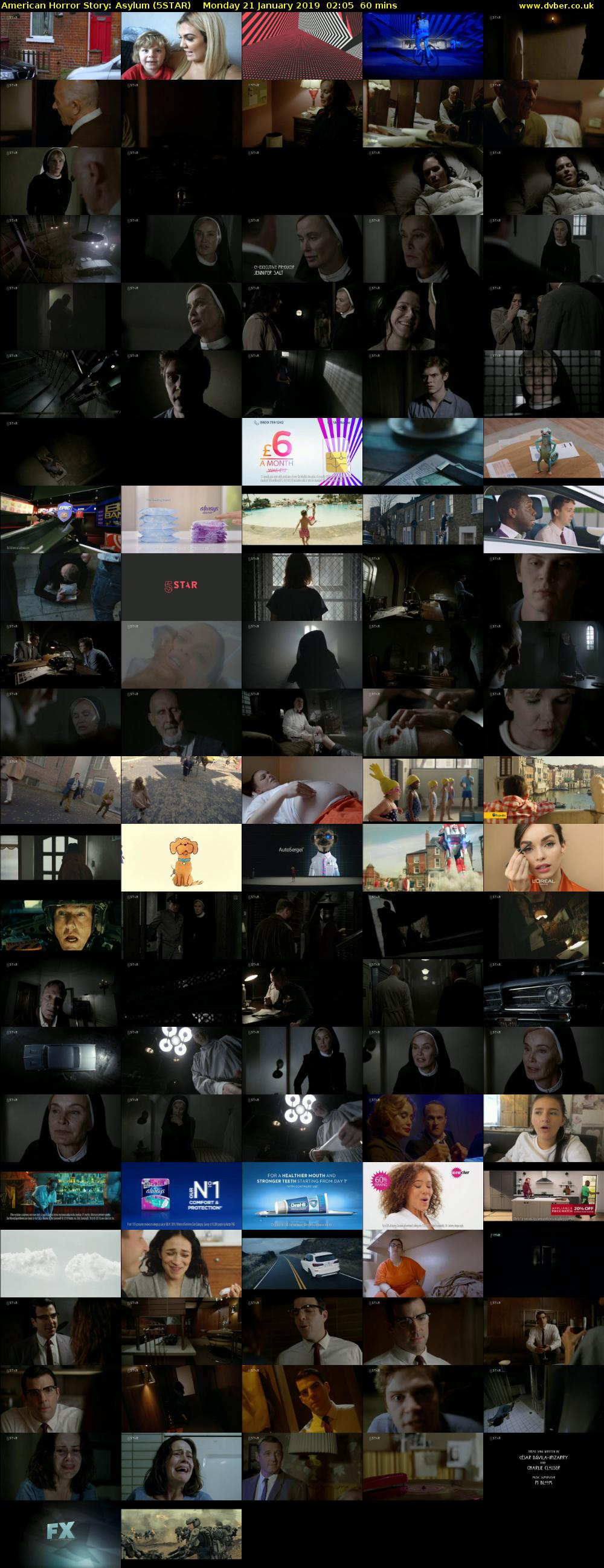 American Horror Story: Asylum (5STAR) Monday 21 January 2019 02:05 - 03:05