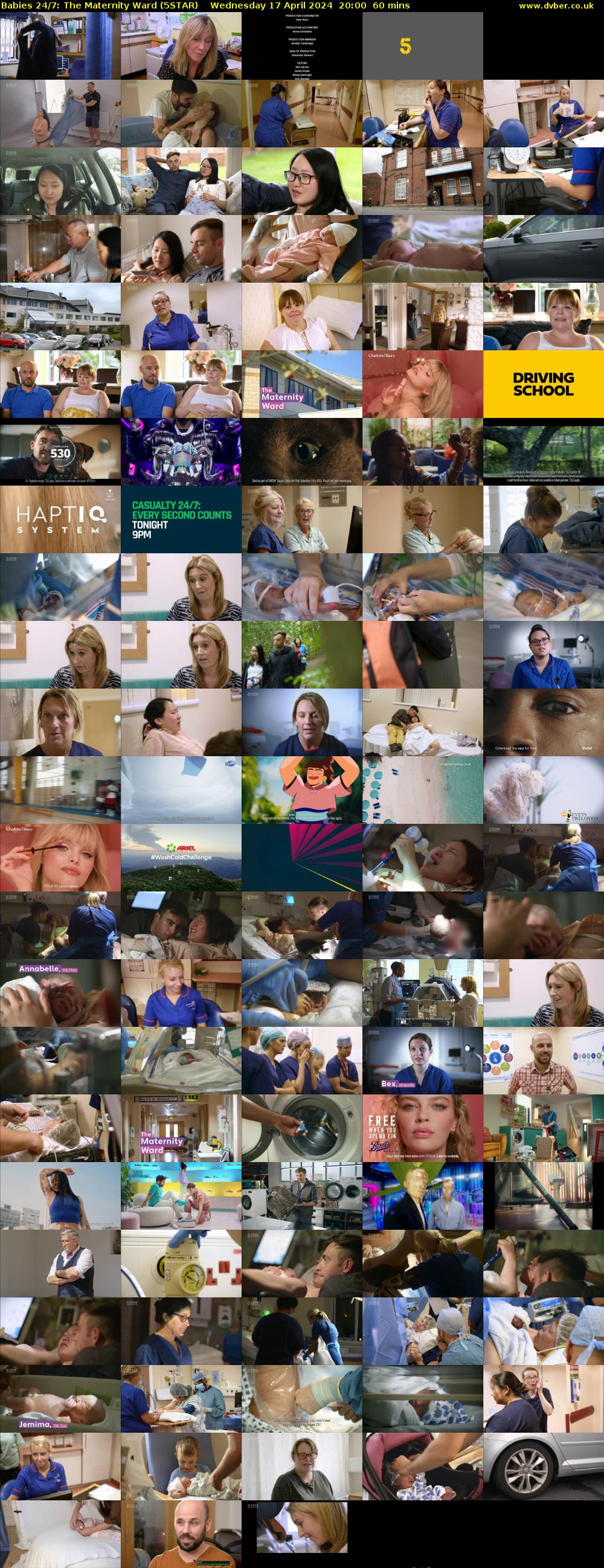 Babies 24/7: The Maternity Ward (5STAR) Wednesday 17 April 2024 20:00 - 21:00