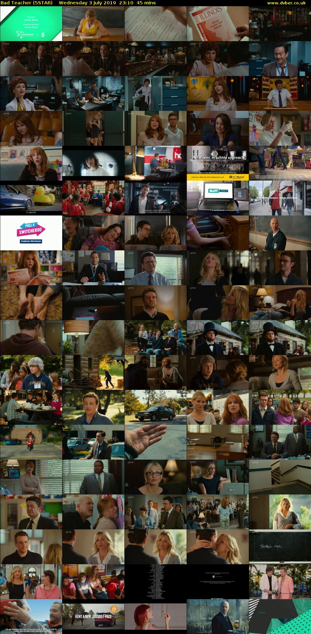 Bad Teacher (5STAR) Wednesday 3 July 2019 23:10 - 23:55