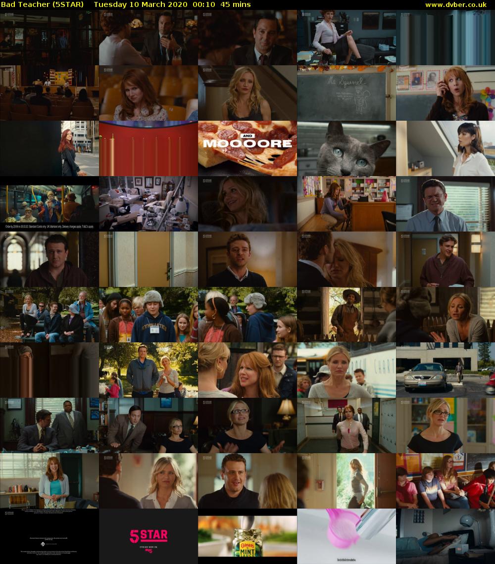 Bad Teacher (5STAR) Tuesday 10 March 2020 00:10 - 00:55
