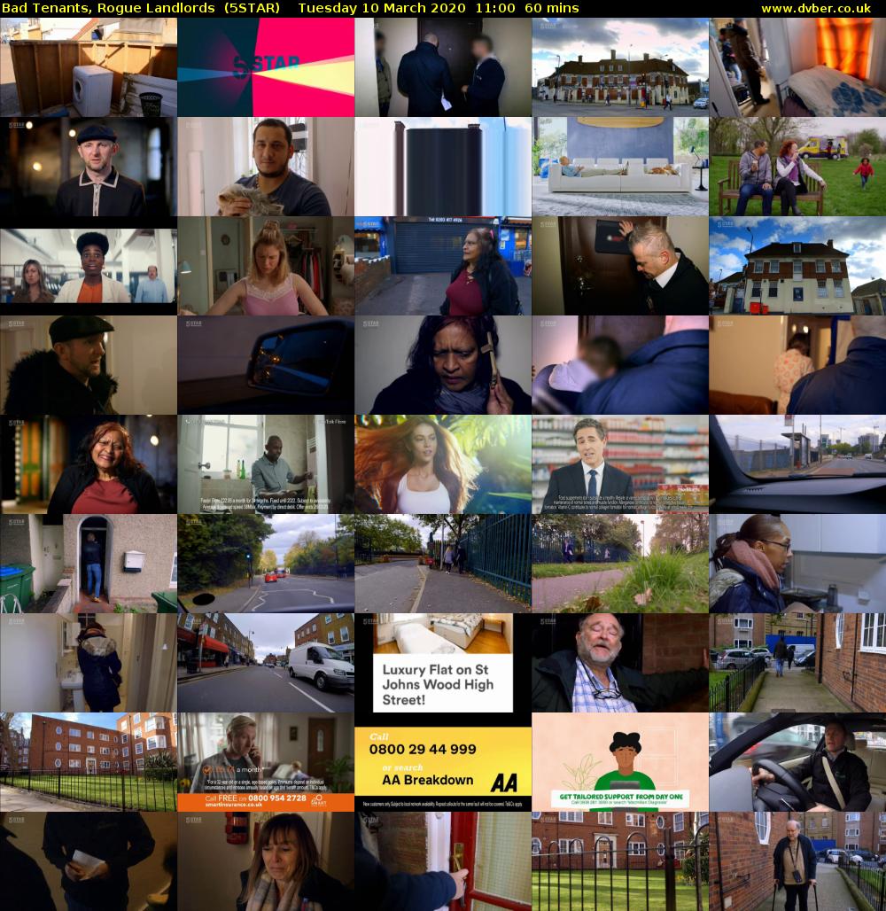 Bad Tenants, Rogue Landlords  (5STAR) Tuesday 10 March 2020 11:00 - 12:00