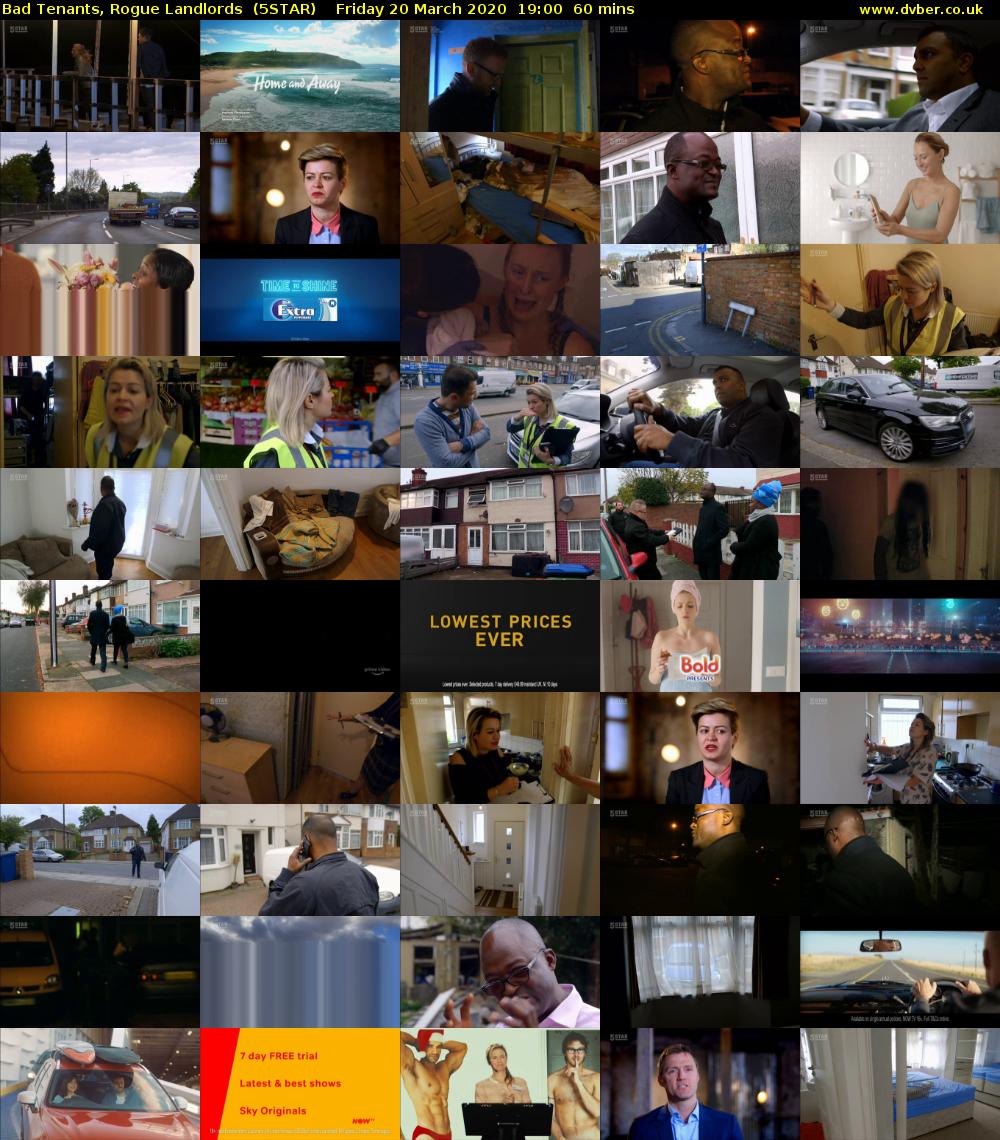 Bad Tenants, Rogue Landlords  (5STAR) Friday 20 March 2020 19:00 - 20:00