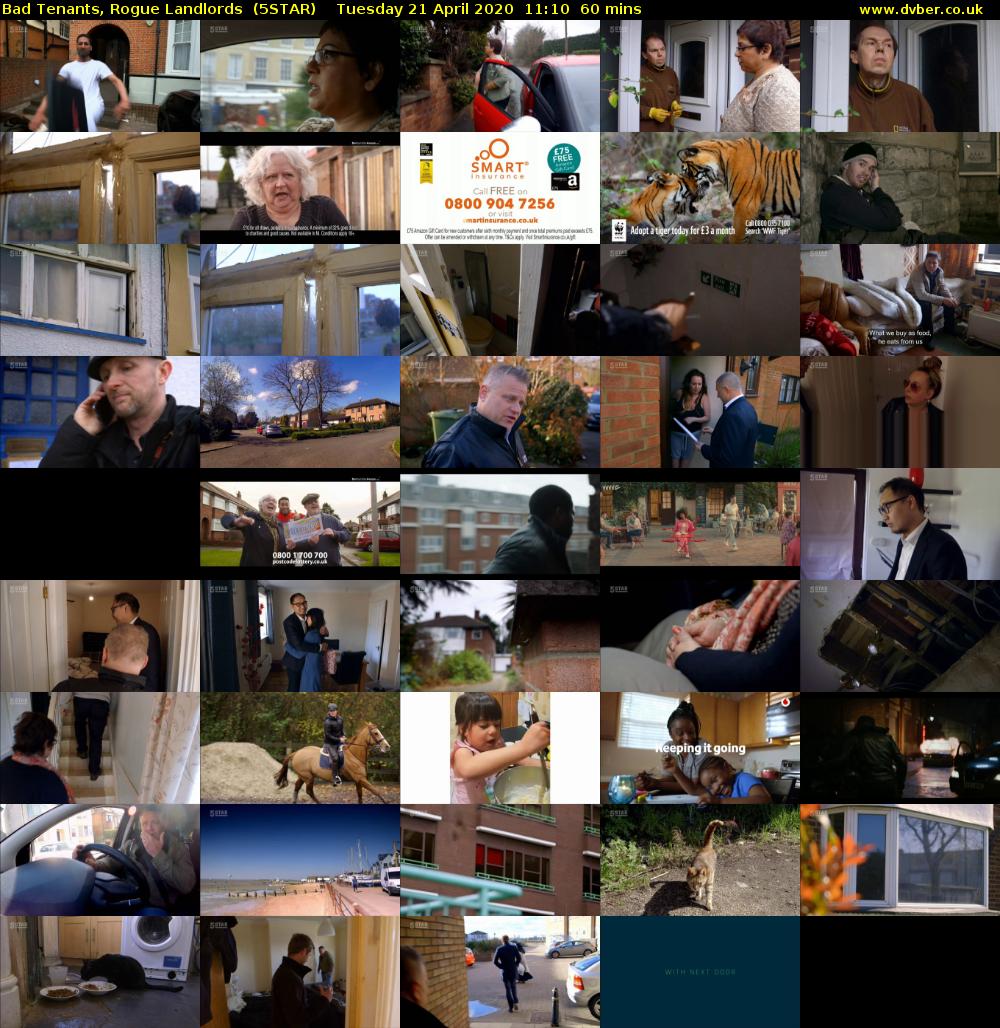 Bad Tenants, Rogue Landlords  (5STAR) Tuesday 21 April 2020 11:10 - 12:10