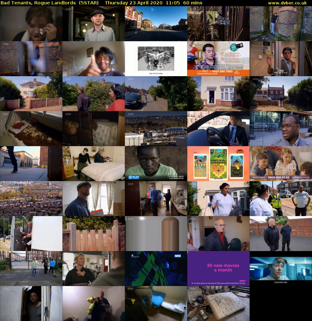 Bad Tenants, Rogue Landlords  (5STAR) Thursday 23 April 2020 11:05 - 12:05