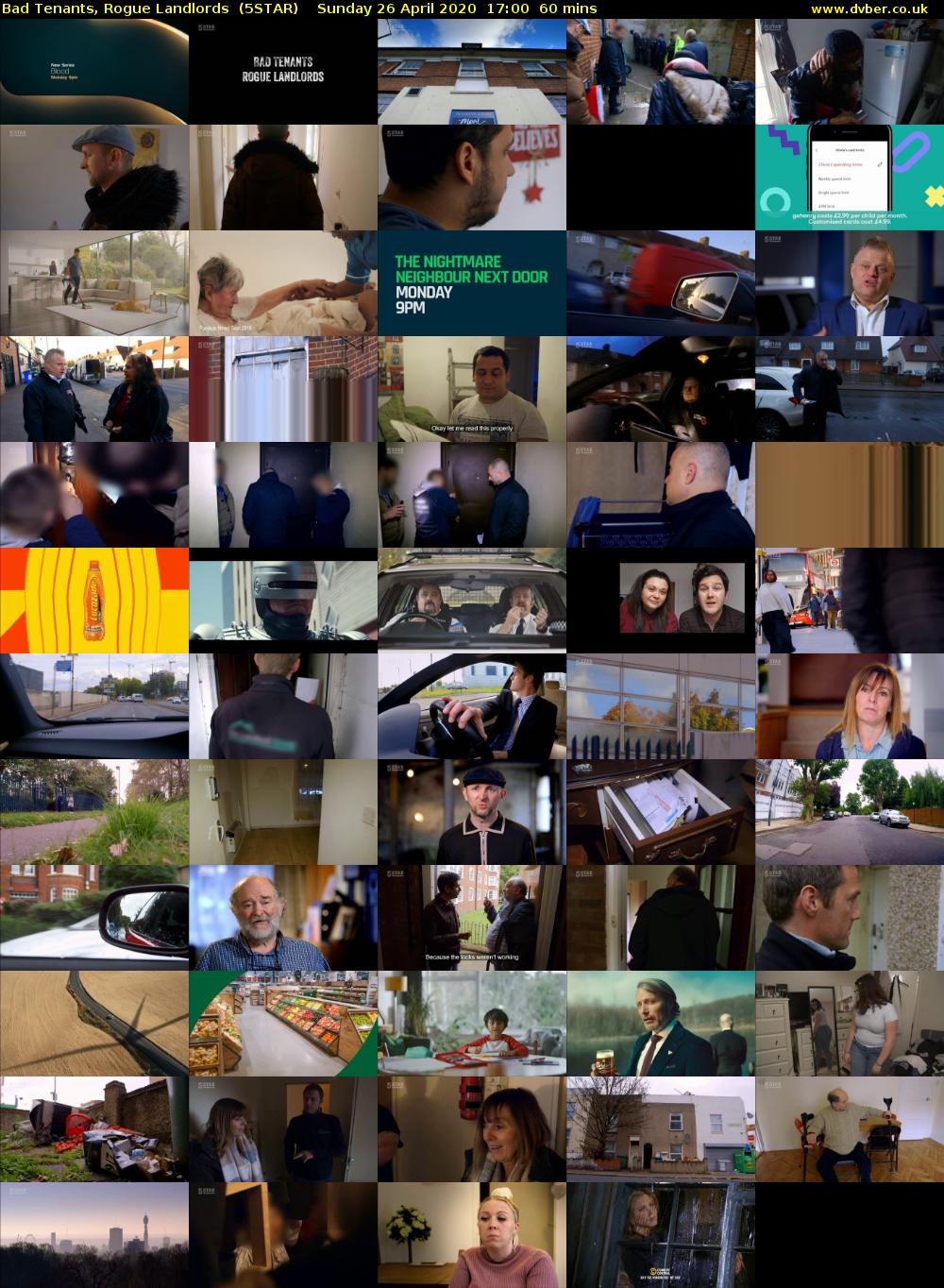 Bad Tenants, Rogue Landlords  (5STAR) Sunday 26 April 2020 17:00 - 18:00