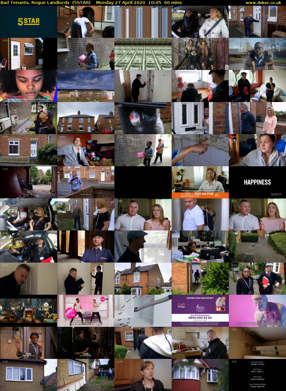 Bad Tenants, Rogue Landlords  (5STAR) Monday 27 April 2020 10:05 - 11:05