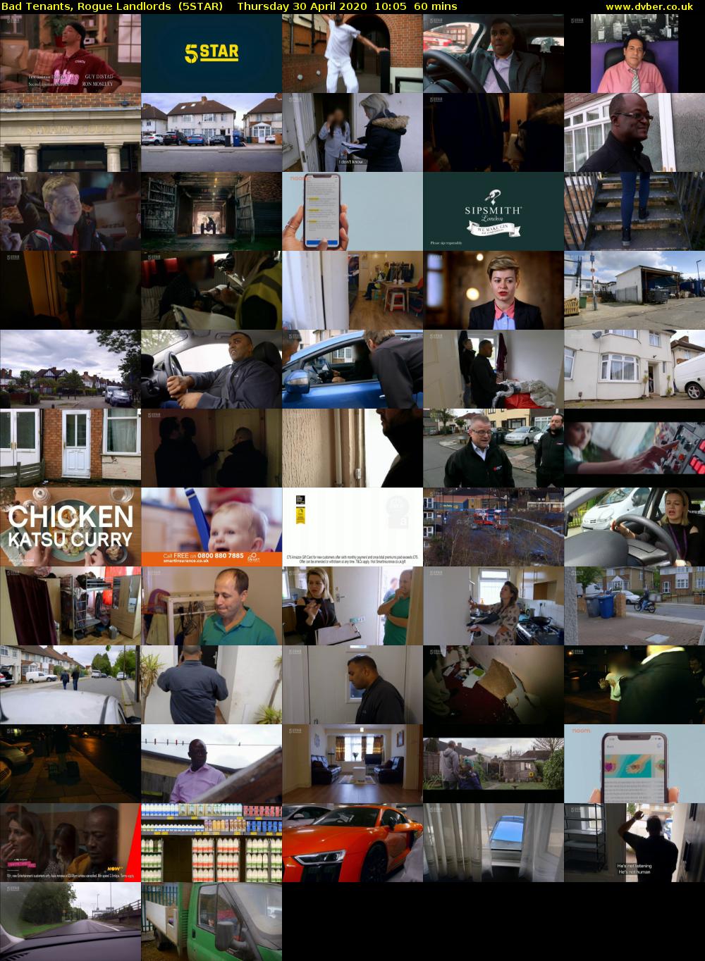 Bad Tenants, Rogue Landlords  (5STAR) Thursday 30 April 2020 10:05 - 11:05