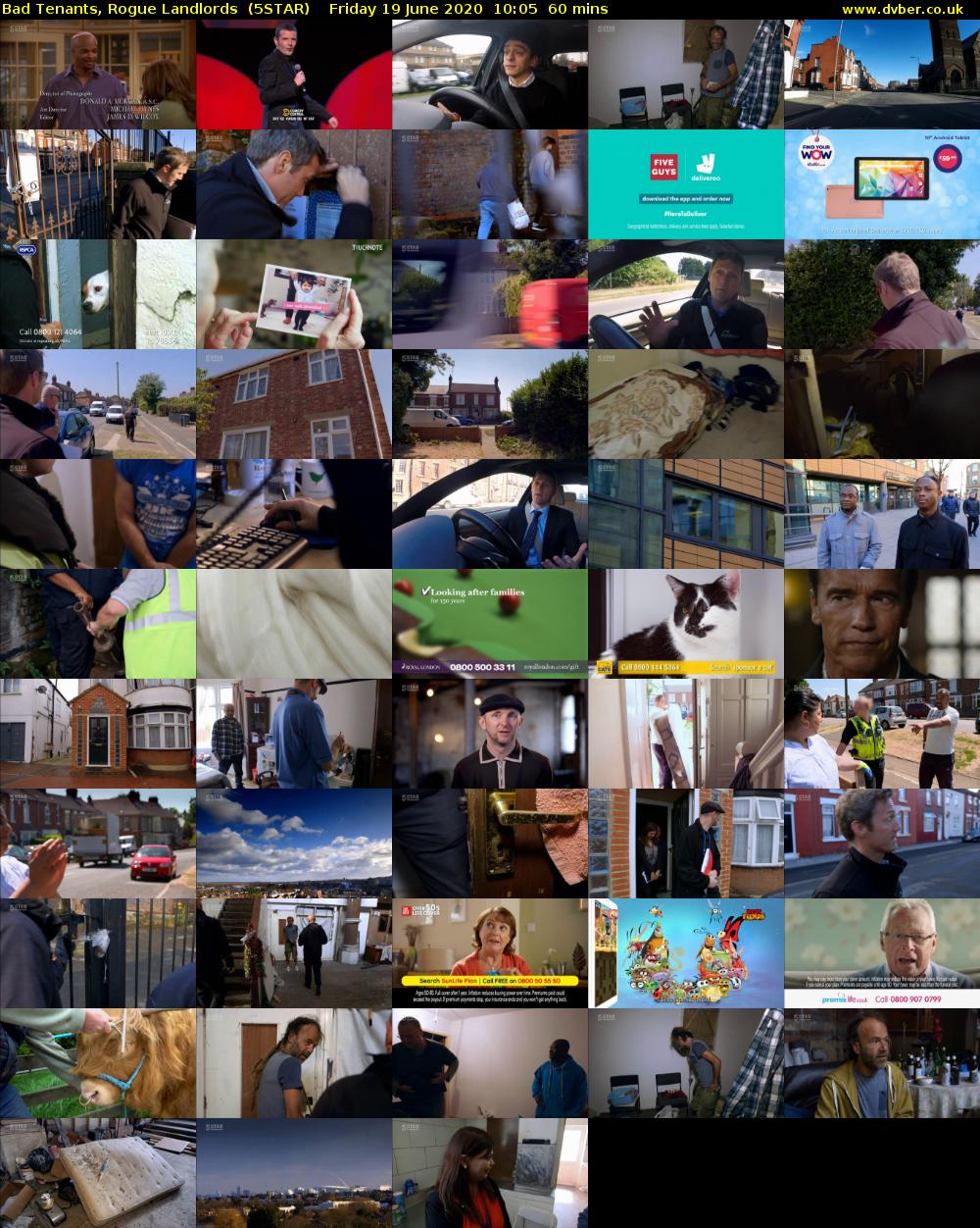 Bad Tenants, Rogue Landlords  (5STAR) Friday 19 June 2020 10:05 - 11:05