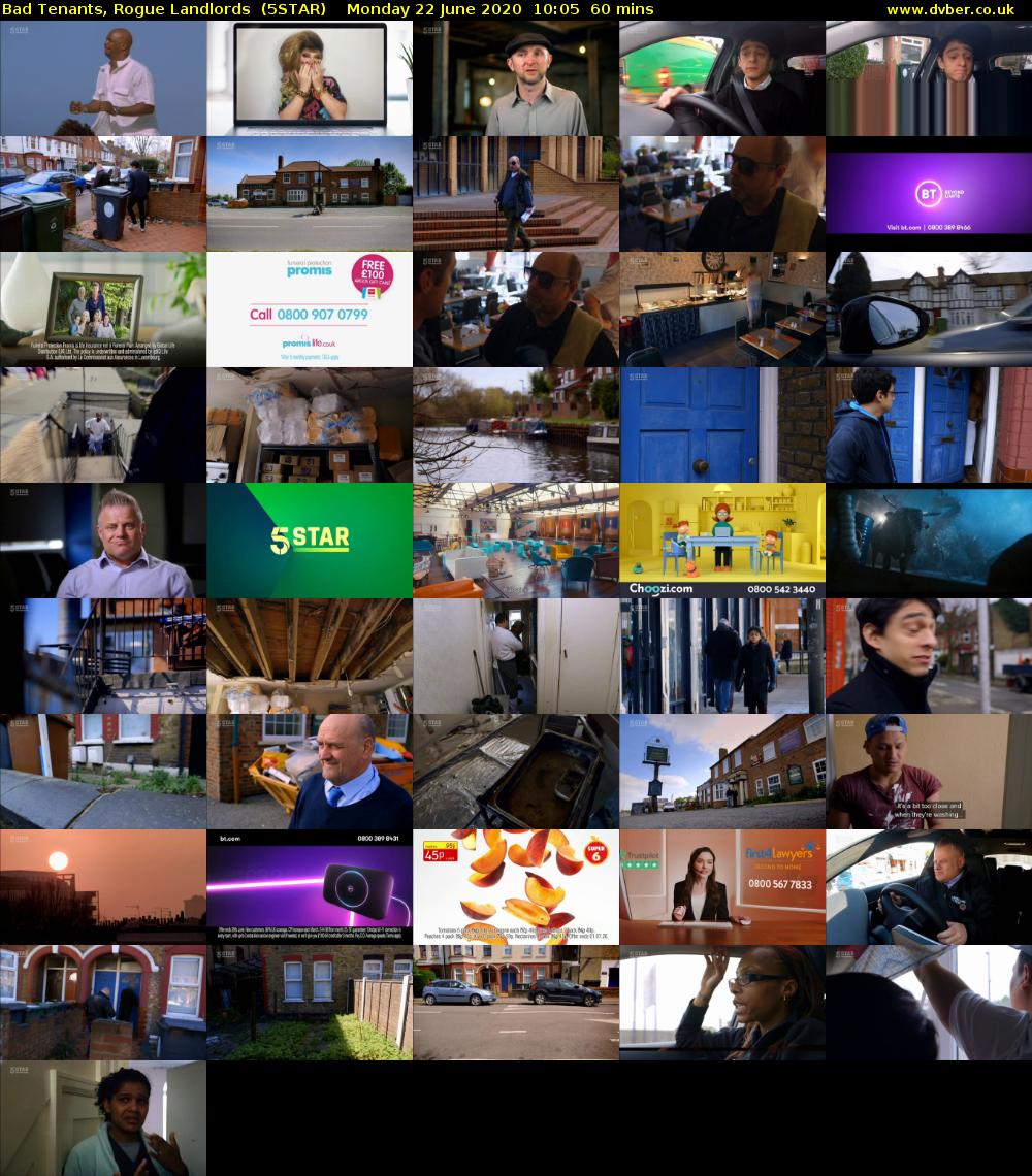 Bad Tenants, Rogue Landlords  (5STAR) Monday 22 June 2020 10:05 - 11:05