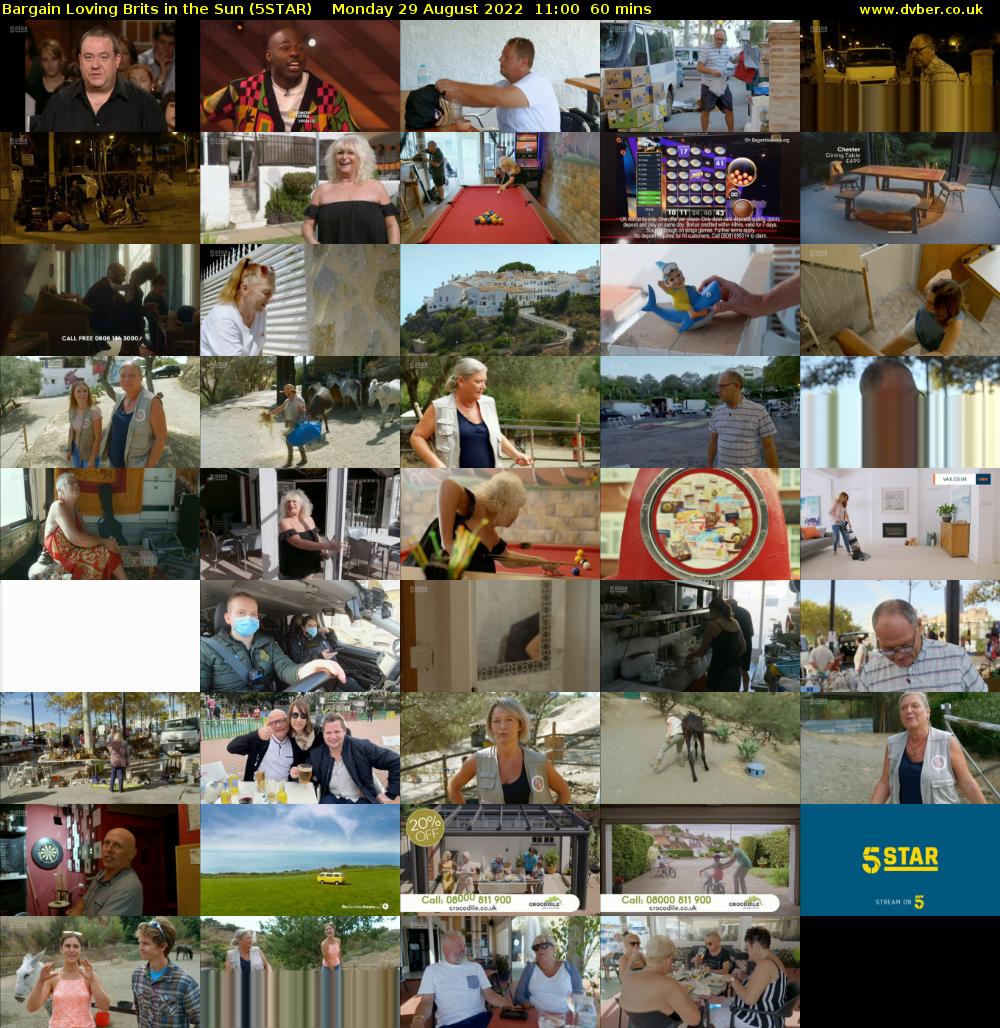 Bargain Loving Brits in the Sun (5STAR) Monday 29 August 2022 11:00 - 12:00