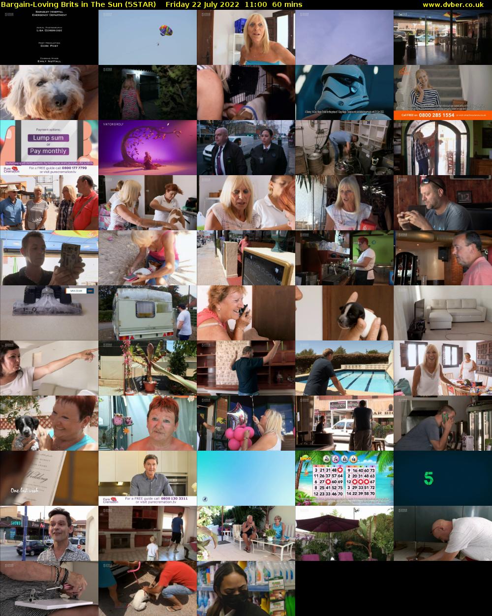 Bargain-Loving Brits In The Sun (5STAR) Friday 22 July 2022 11:00 - 12:00