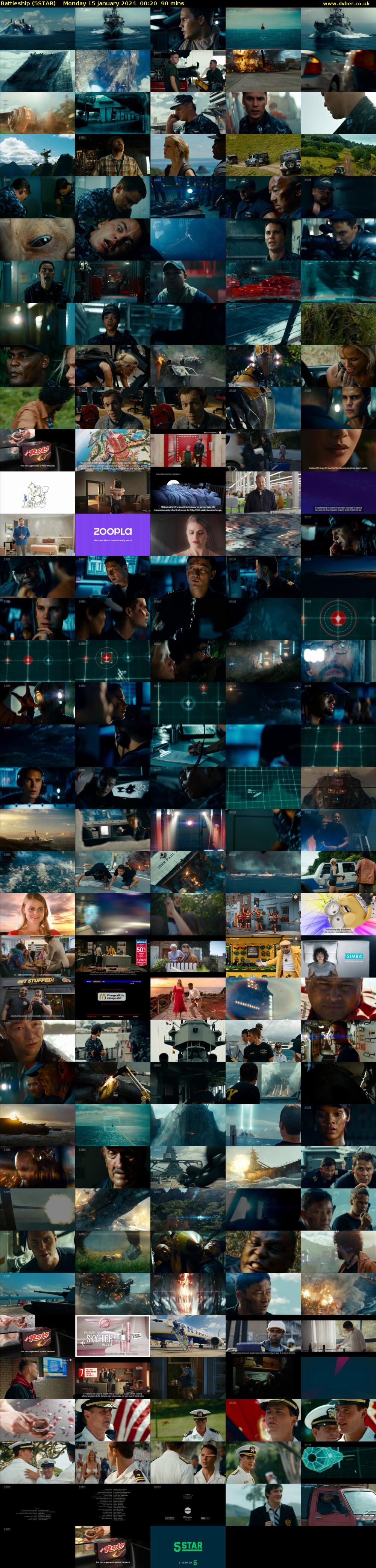 Battleship (5STAR) Monday 15 January 2024 00:20 - 01:50