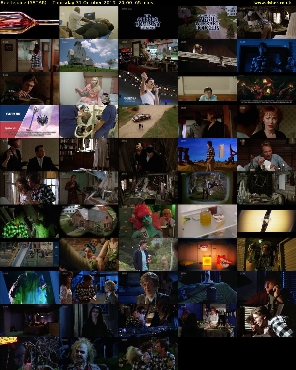 Beetlejuice (5STAR) Thursday 31 October 2019 20:00 - 21:05