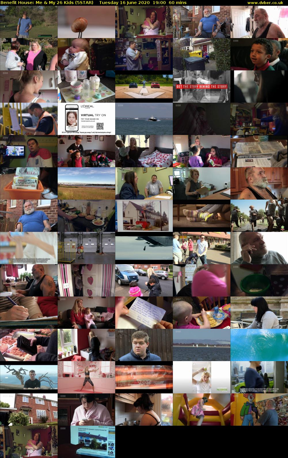 Benefit House: Me & My 26 Kids (5STAR) Tuesday 16 June 2020 19:00 - 20:00