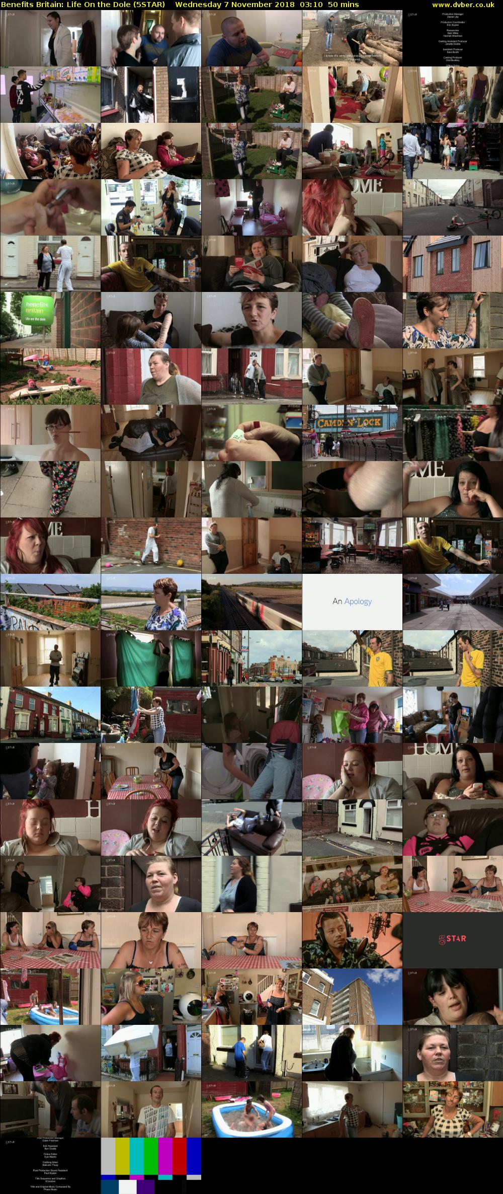 Benefits Britain: Life On the Dole (5STAR) Wednesday 7 November 2018 03:10 - 04:00